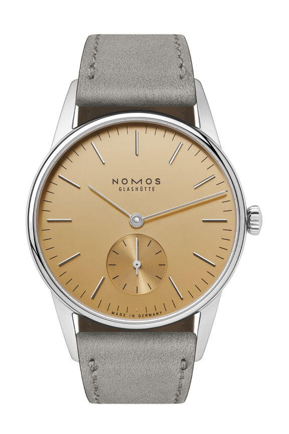 Nomos Glashütte Orion 33 Gold watch