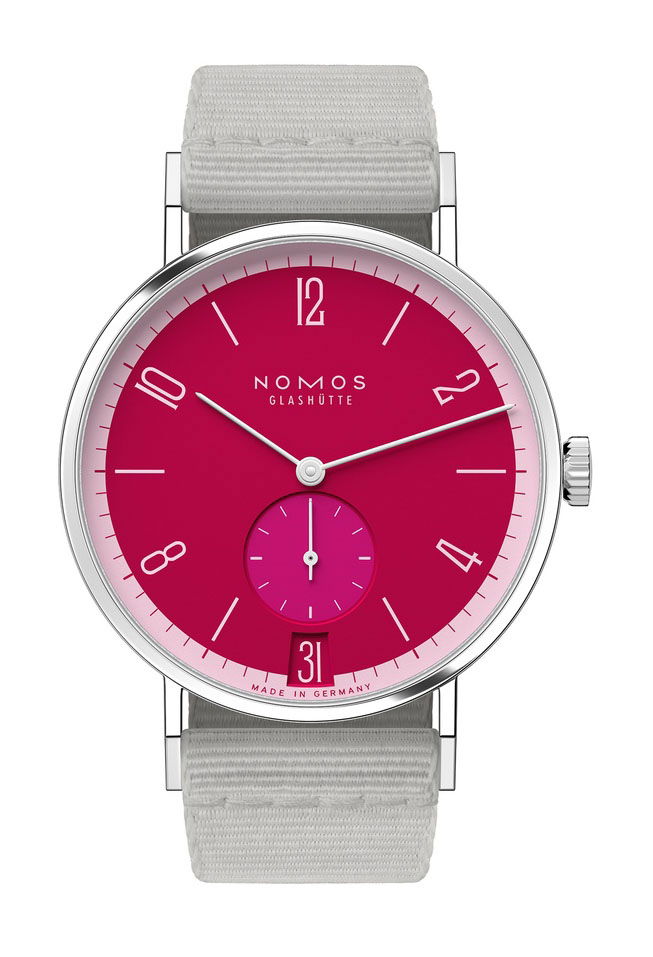Nomos Glashütte Tangente 38 Chili watch