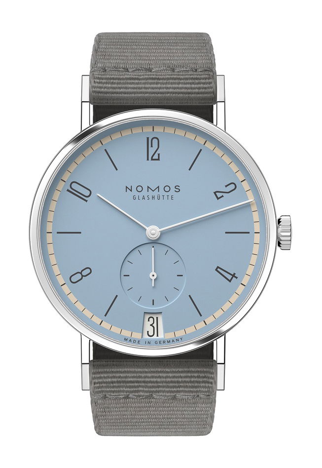 Nomos Glashütte Tangente 38 Frostblau watch