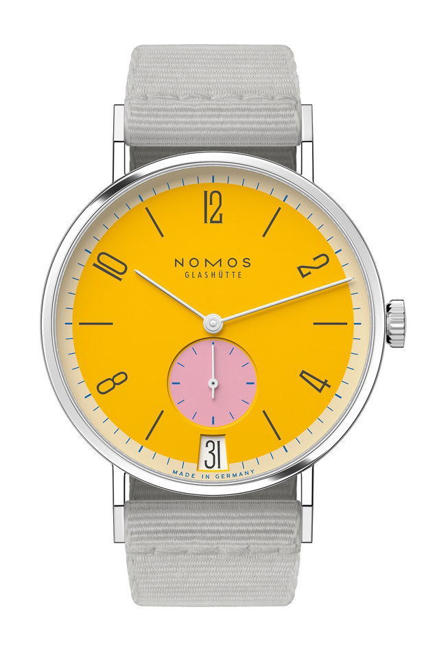 Nomos Glashütte Tangente 38 Katzengold watch