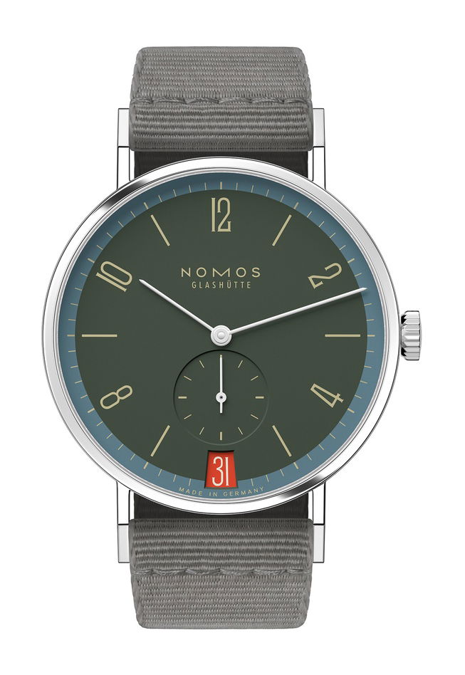 Nomos Glashütte Tangente 38 Lakritze watch