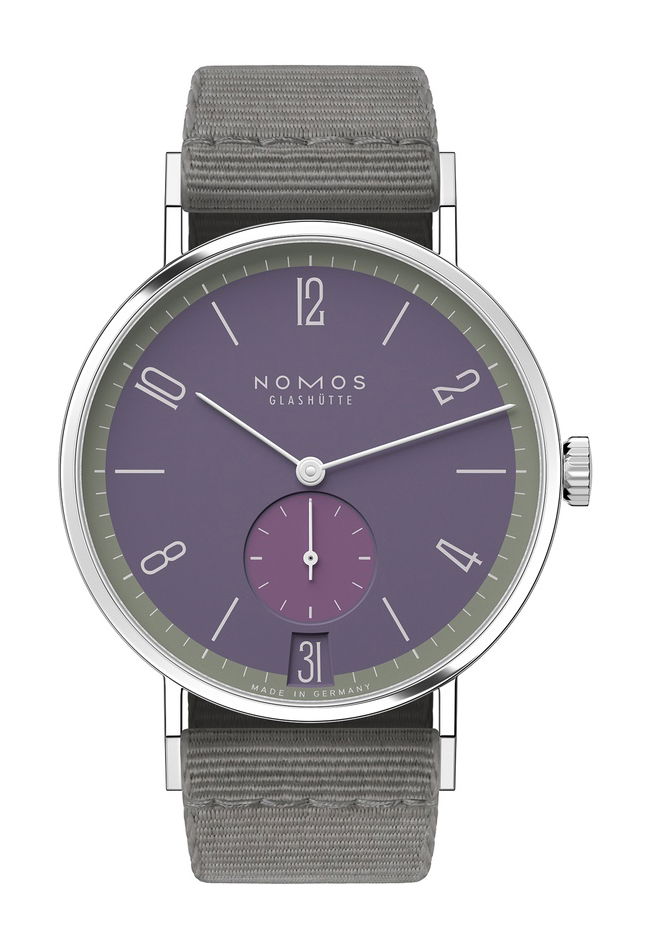 Nomos Glashütte Tangente 38 Mauvegrün watch