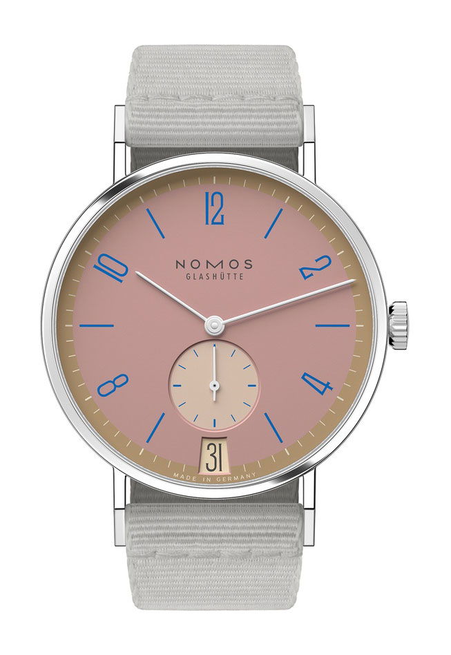 Nomos Glashütte Tangente 38 Pompadour watch