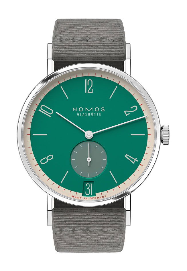 Nomos Glashütte Tangente 38 Schlossgrün watch