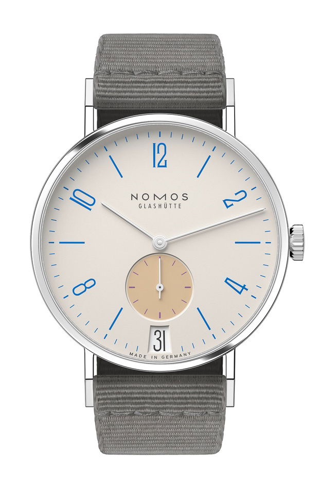 Nomos Glashütte Tangente 38 Schulhausweiss watch