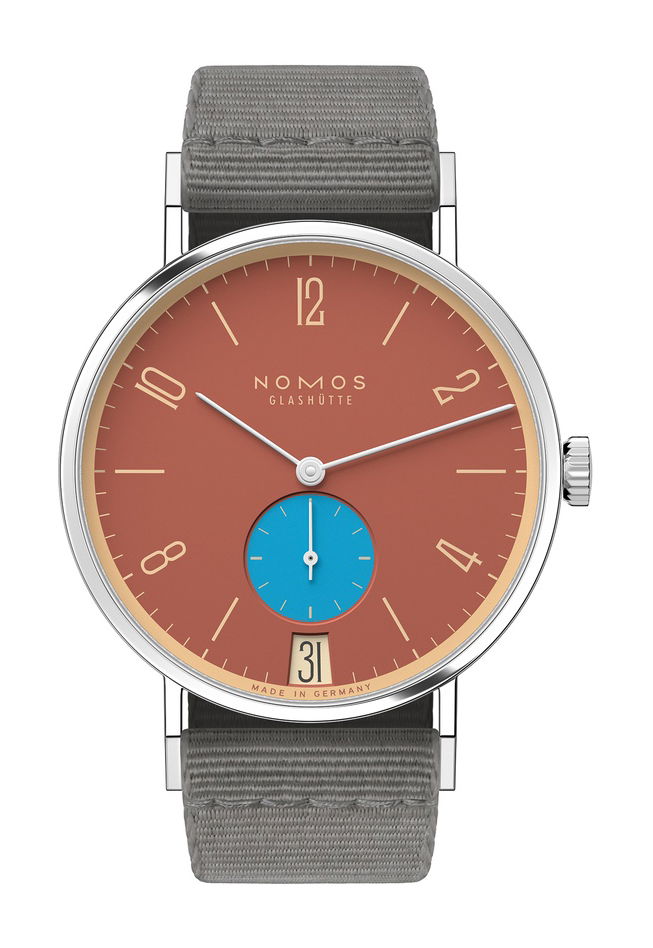 Nomos Glashütte Tangente 38 Zeigelblau watch