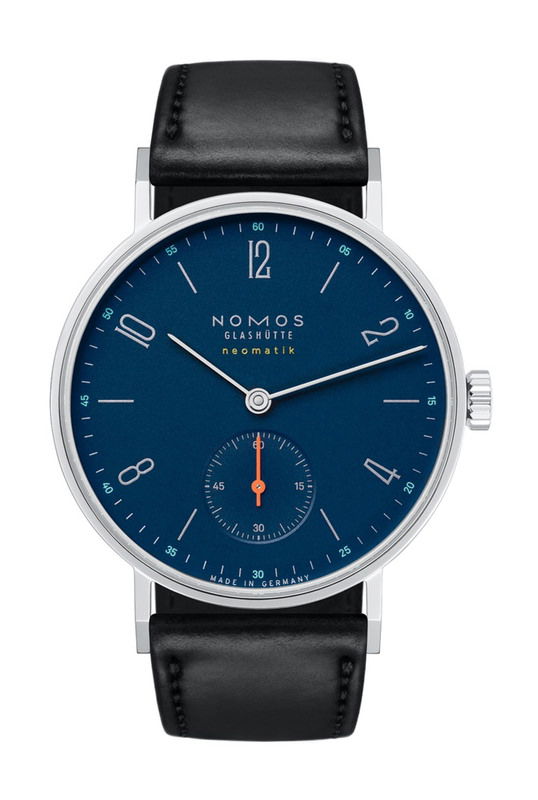 Nomos Glashütte Tangente neomatik midnight blue watch