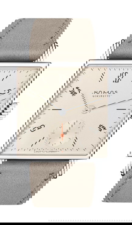 Nomos Glashütte Tetra 27 champagne watch