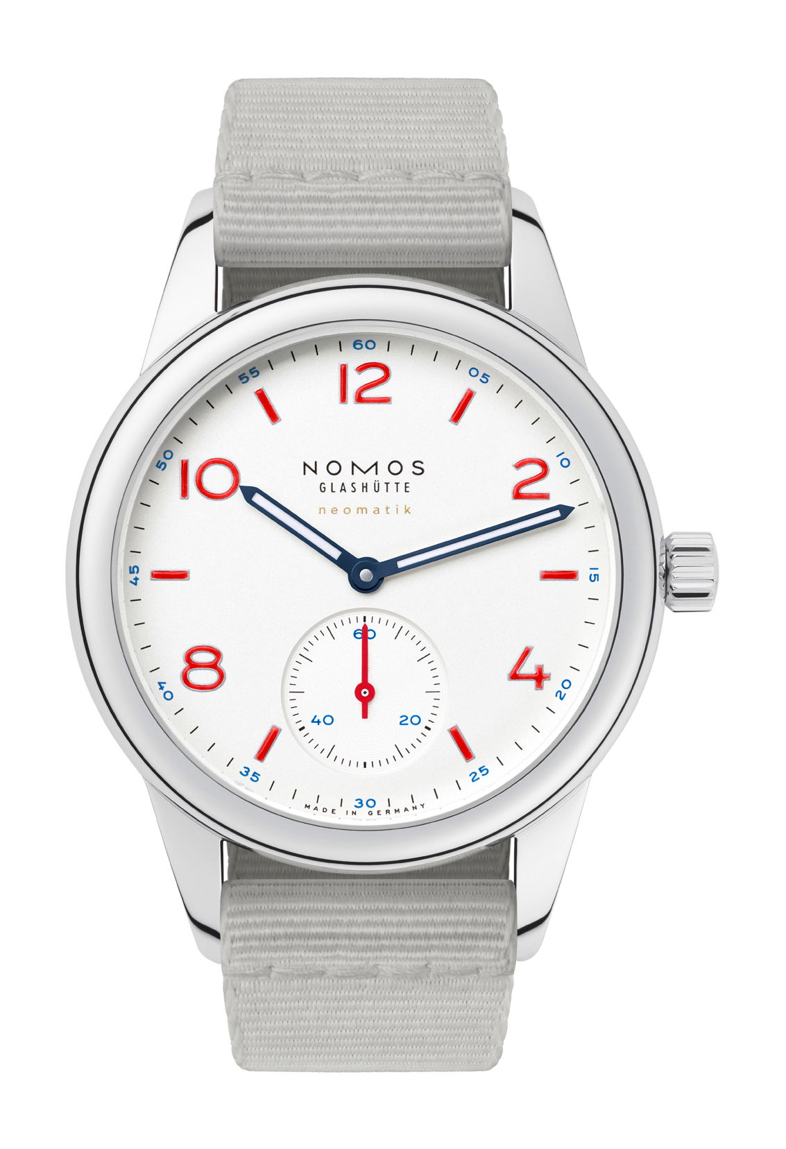 Nomos Glashütte Club neomatik siren white watch