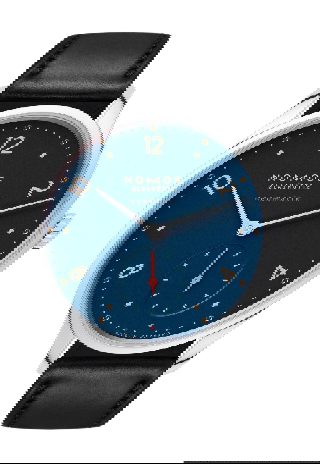 Nomos Glashütte Minimatik midnight blue watch