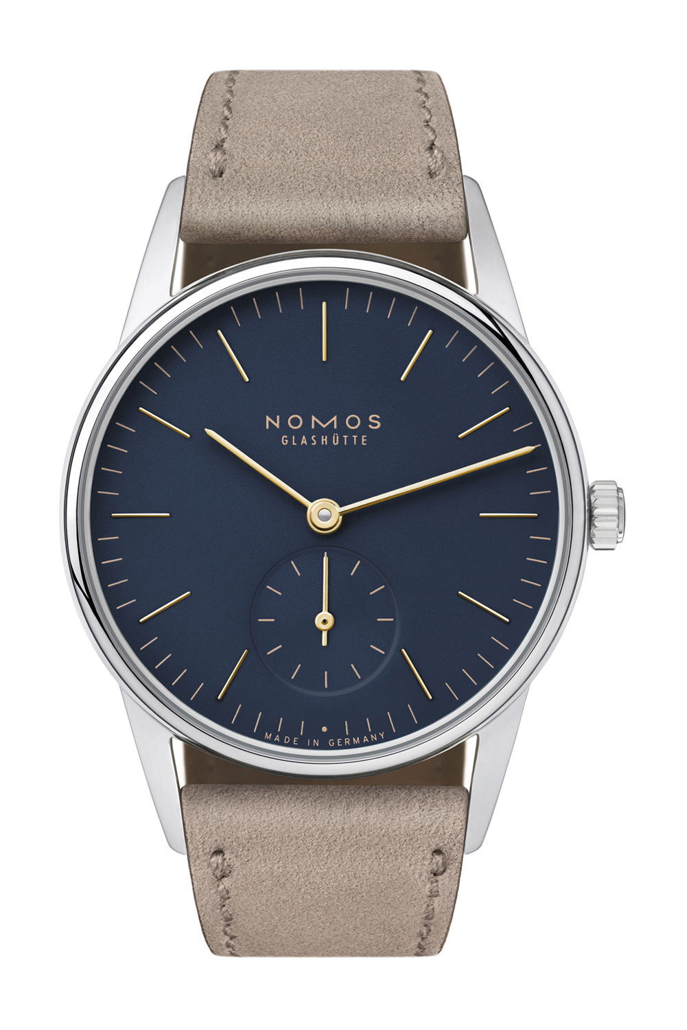 Nomos Glashütte Orion 33 midnight blue watch