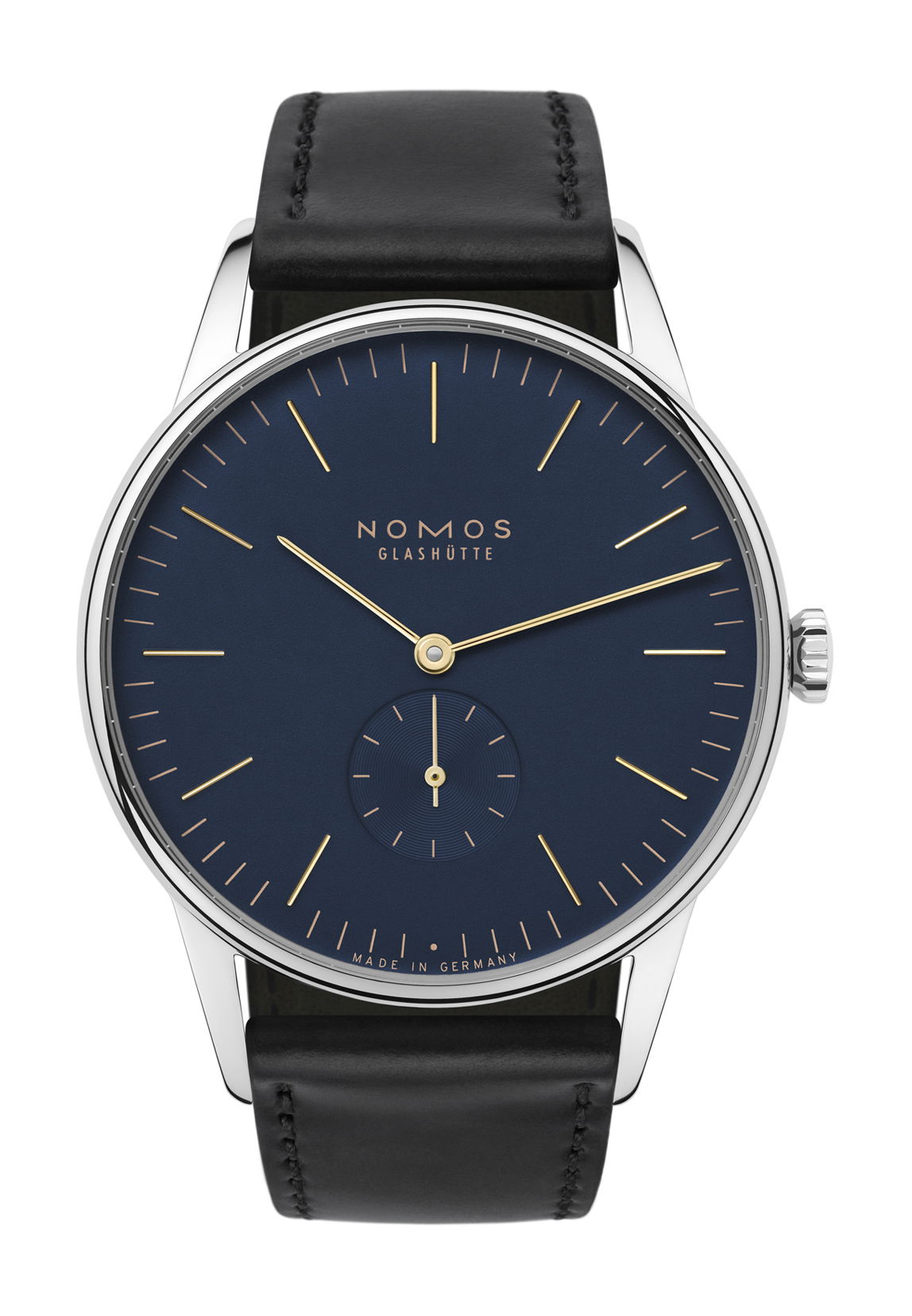 Nomos Glashütte Orion 38 midnight blue watch