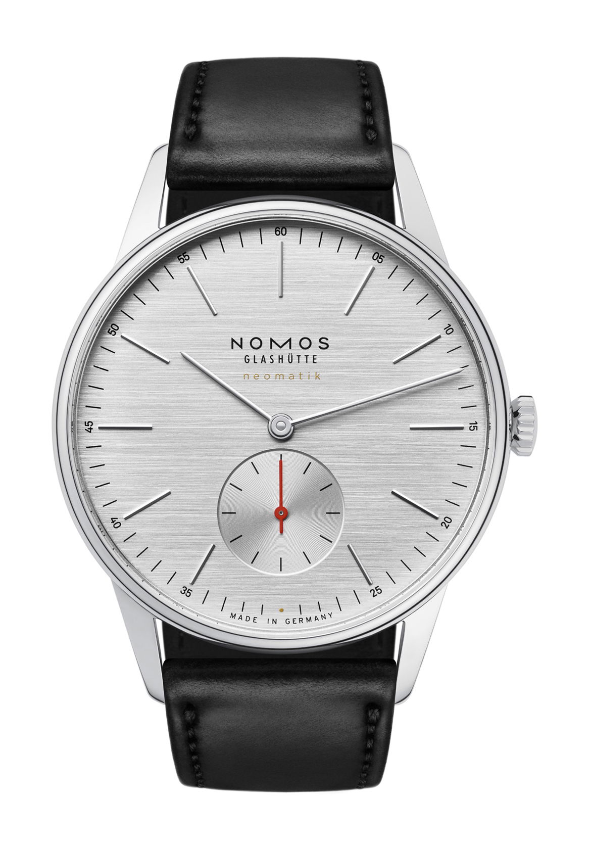 Nomos Glashütte Orion neomatik 39 silvercut watch
