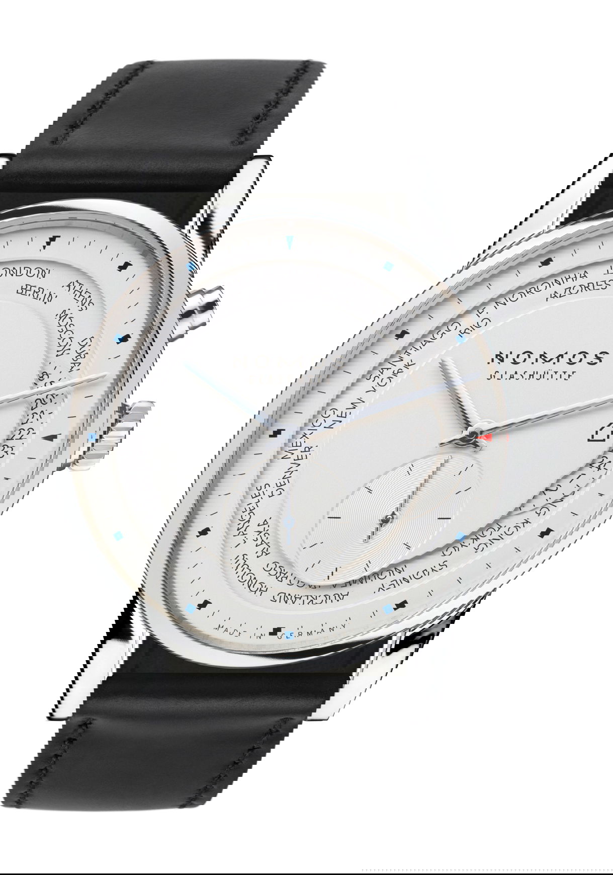 Nomos Glashütte Zürich world time watch