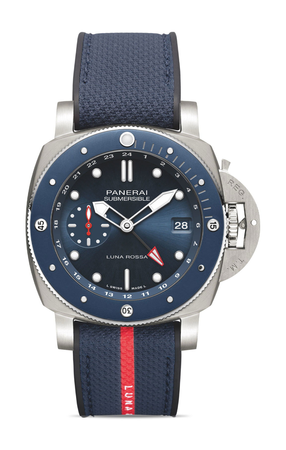 Panerai Submersible GMT Luna Rossa Titanio watch