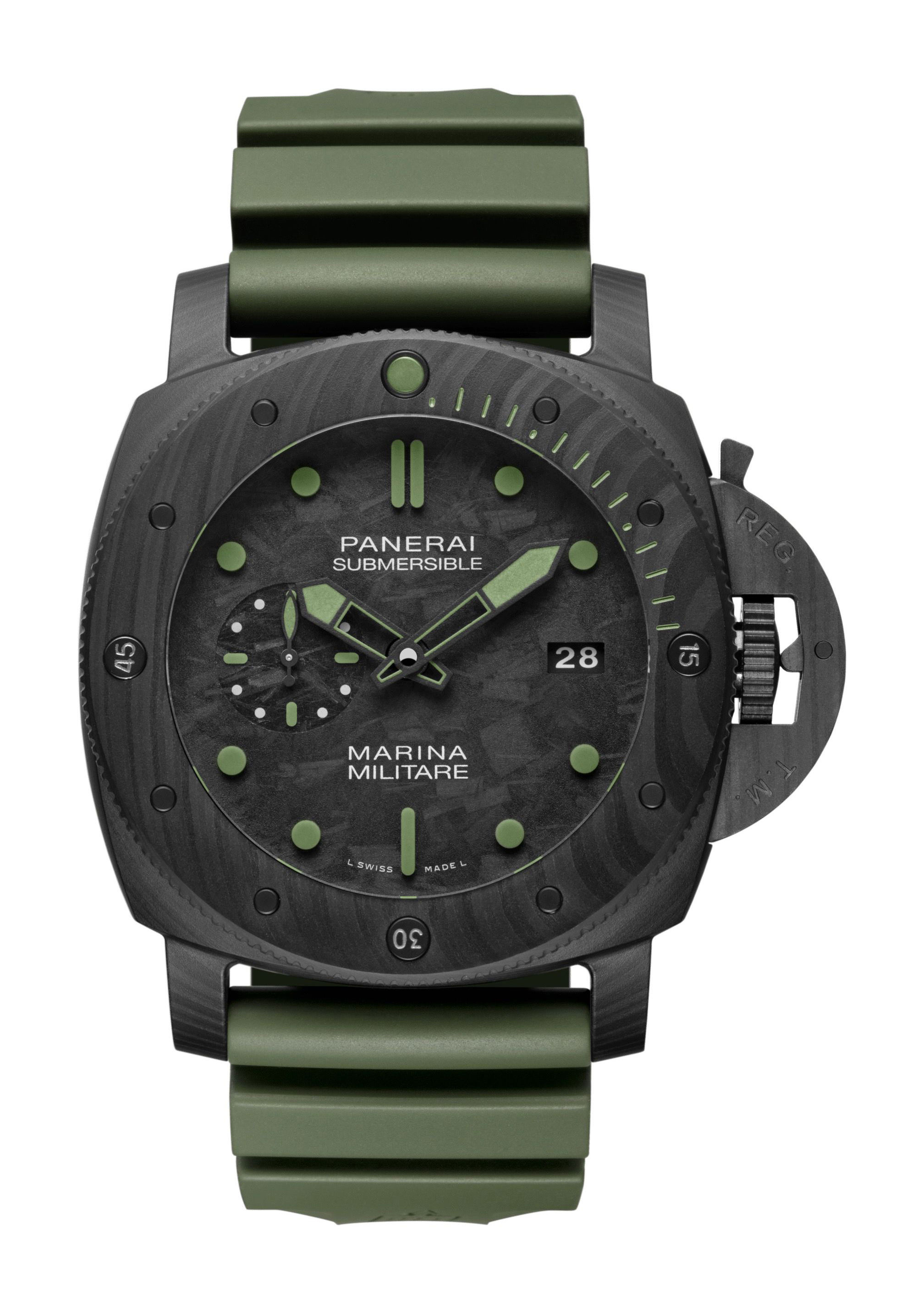 Panerai Submersible Marina Militare Carbotech watch