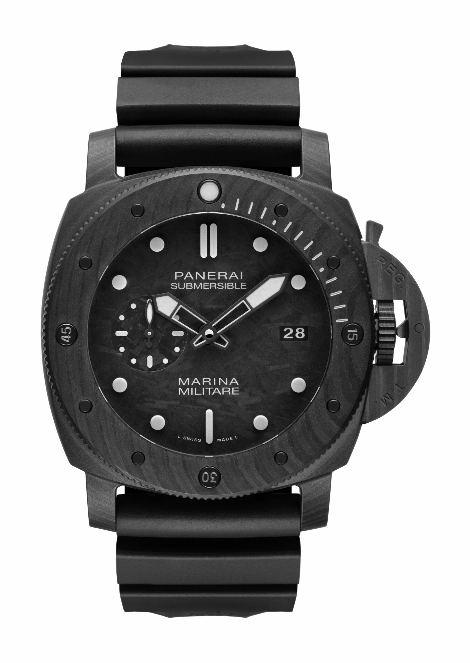 Panerai Submersible Marina Militare Carbotech watch