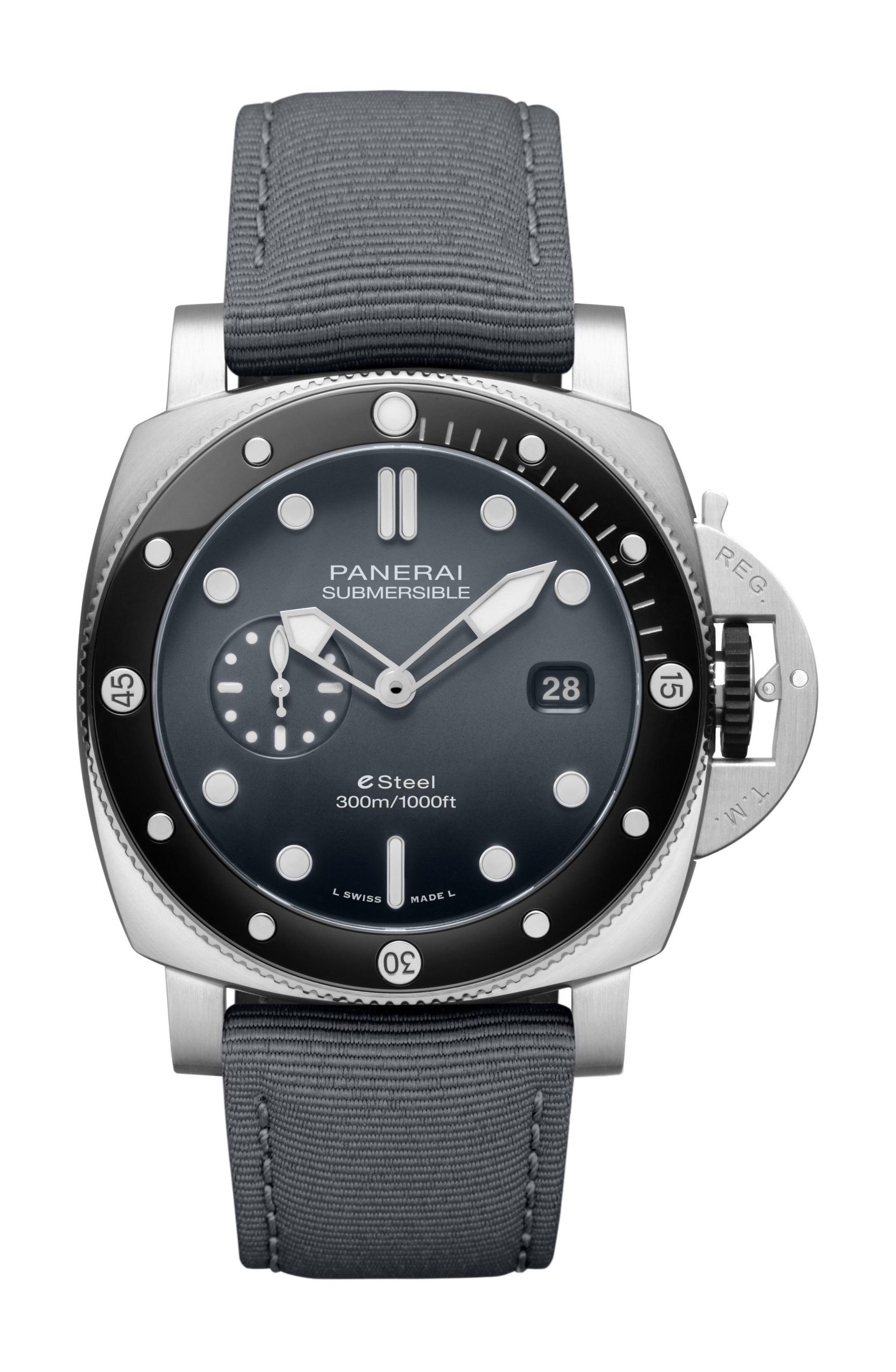 Panerai Submersible QuarantaQuattro eSteel Grigio Roccia watch