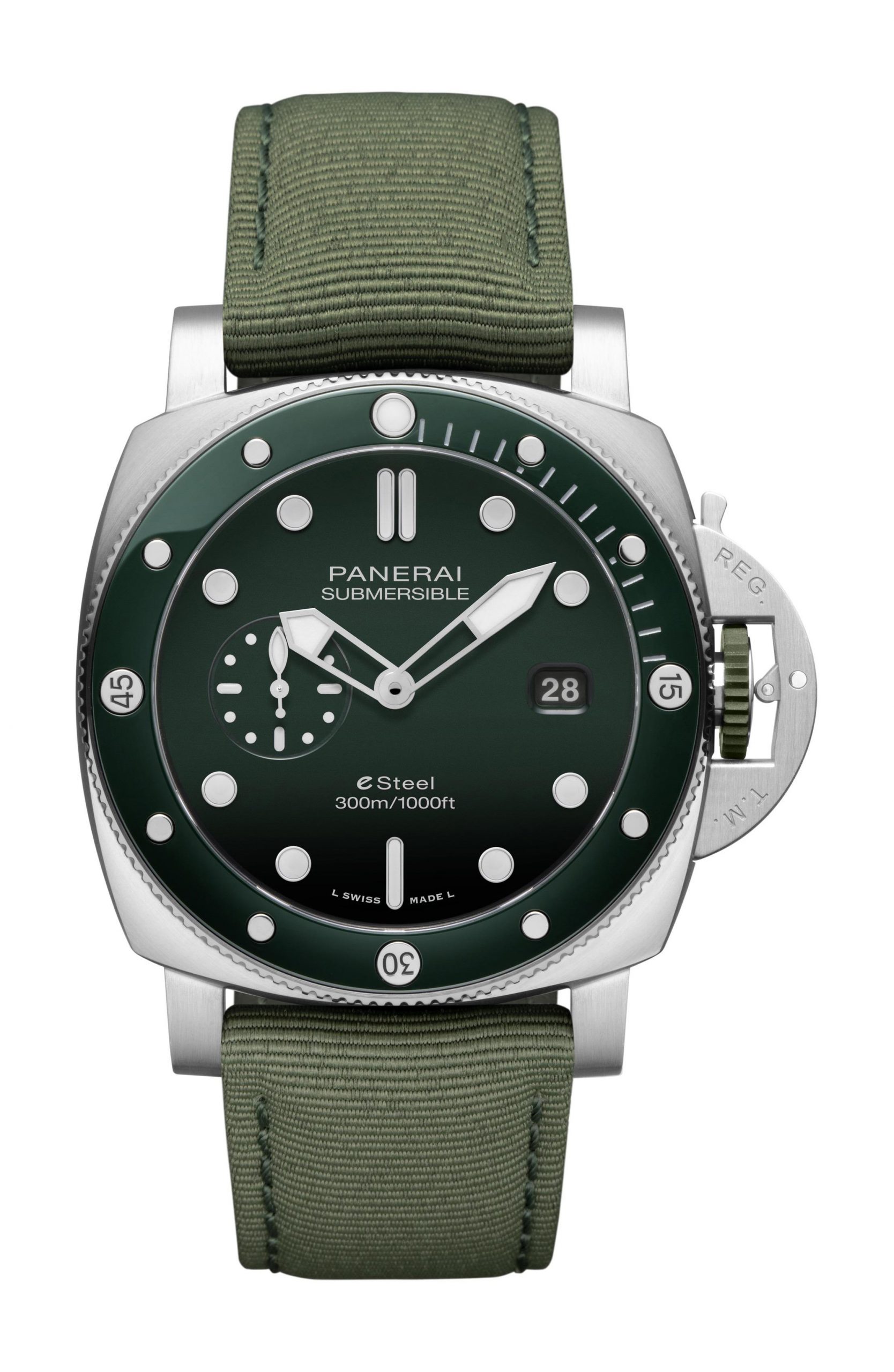 Panerai Submersible QuarantaQuattro eSteel Verde Smeraldo watch