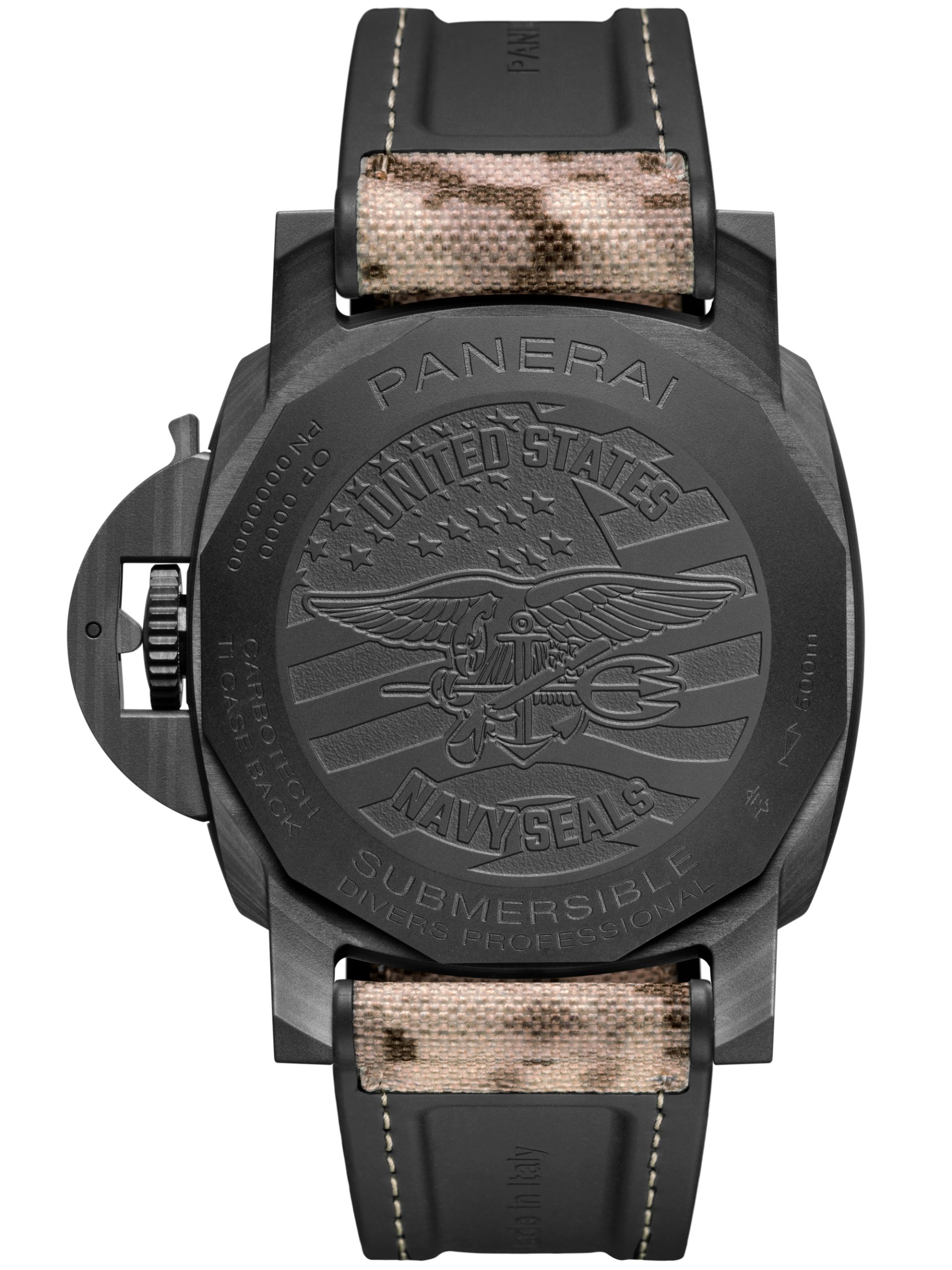 Panerai Submersible QuarantaQuattro GMT Navy SEALs Carbotech - View 3