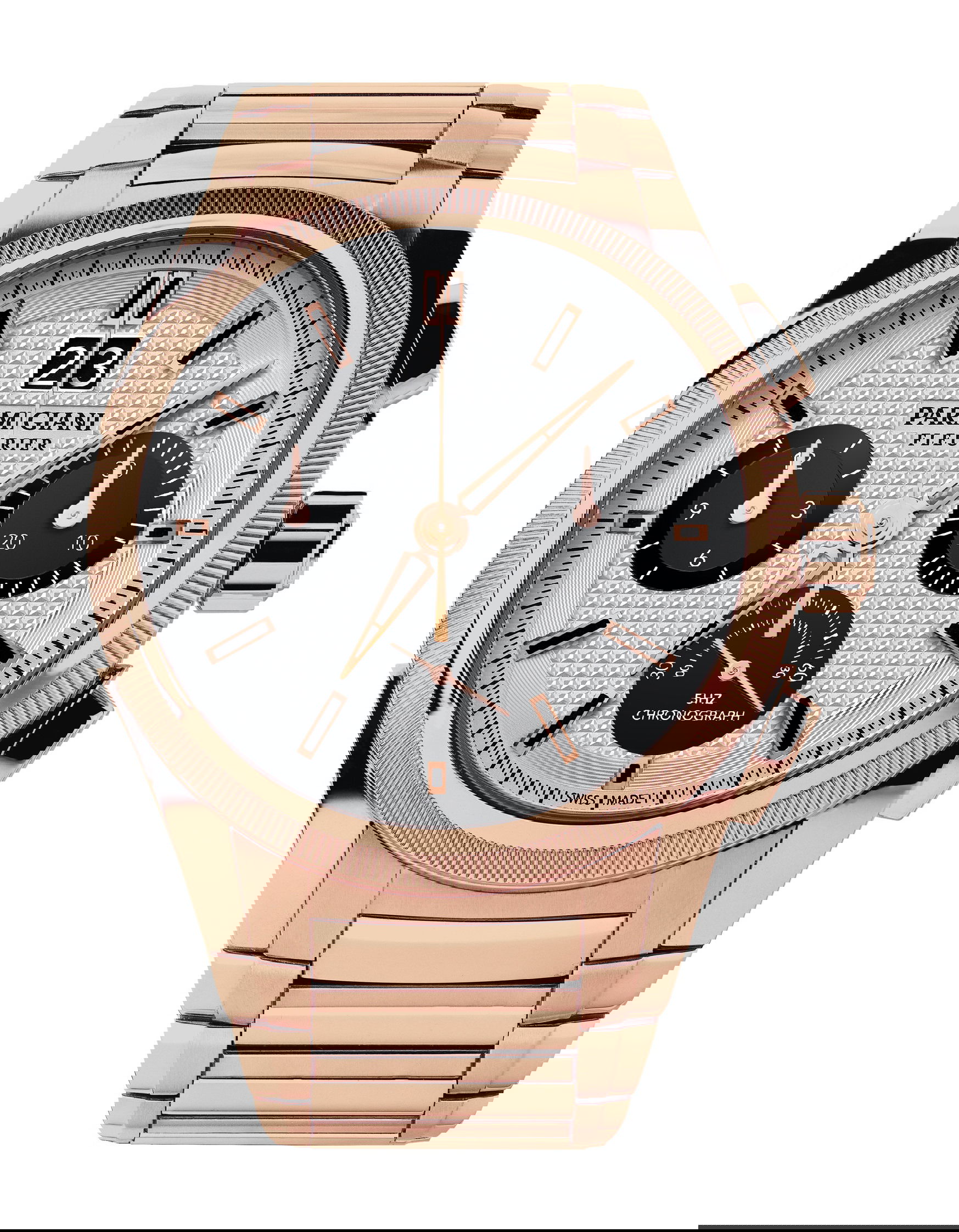 Parmigiani Fleurier Tonda GT Rose Gold Silver Black watch