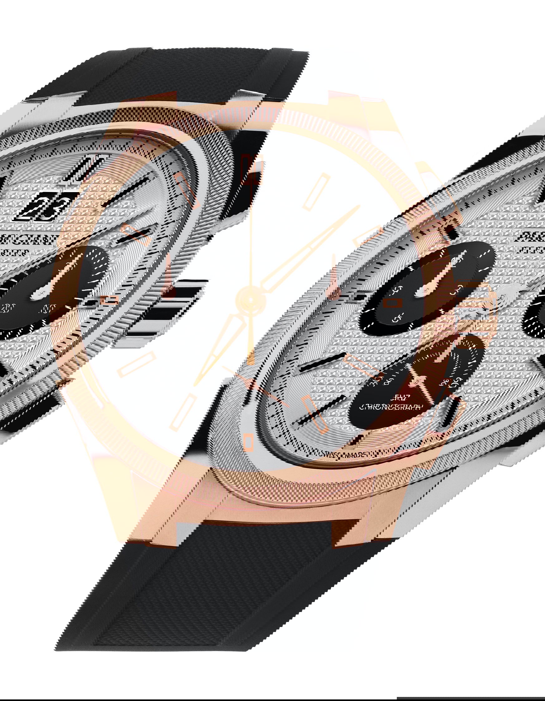 Parmigiani Fleurier Tonda GT Rose Gold Silver Black watch