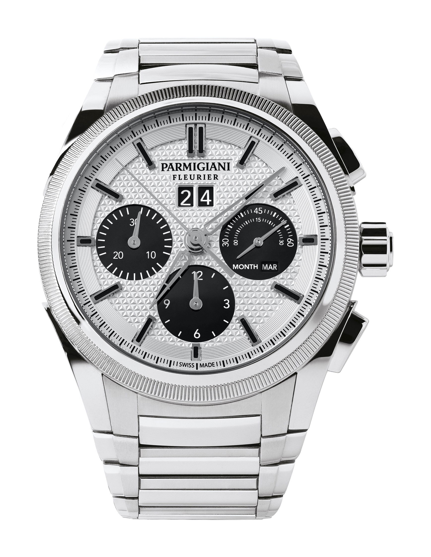 Parmigiani Fleurier Tonda GT Steel Silver Black watch