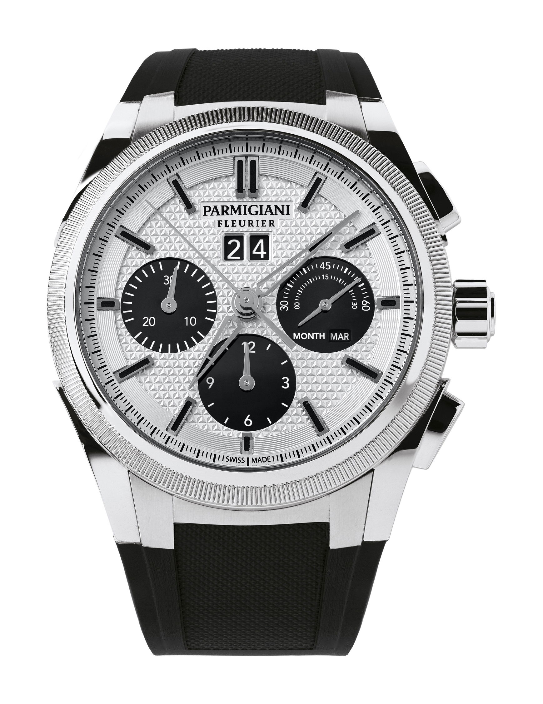Parmigiani Fleurier Tonda GT Steel Silver Black watch