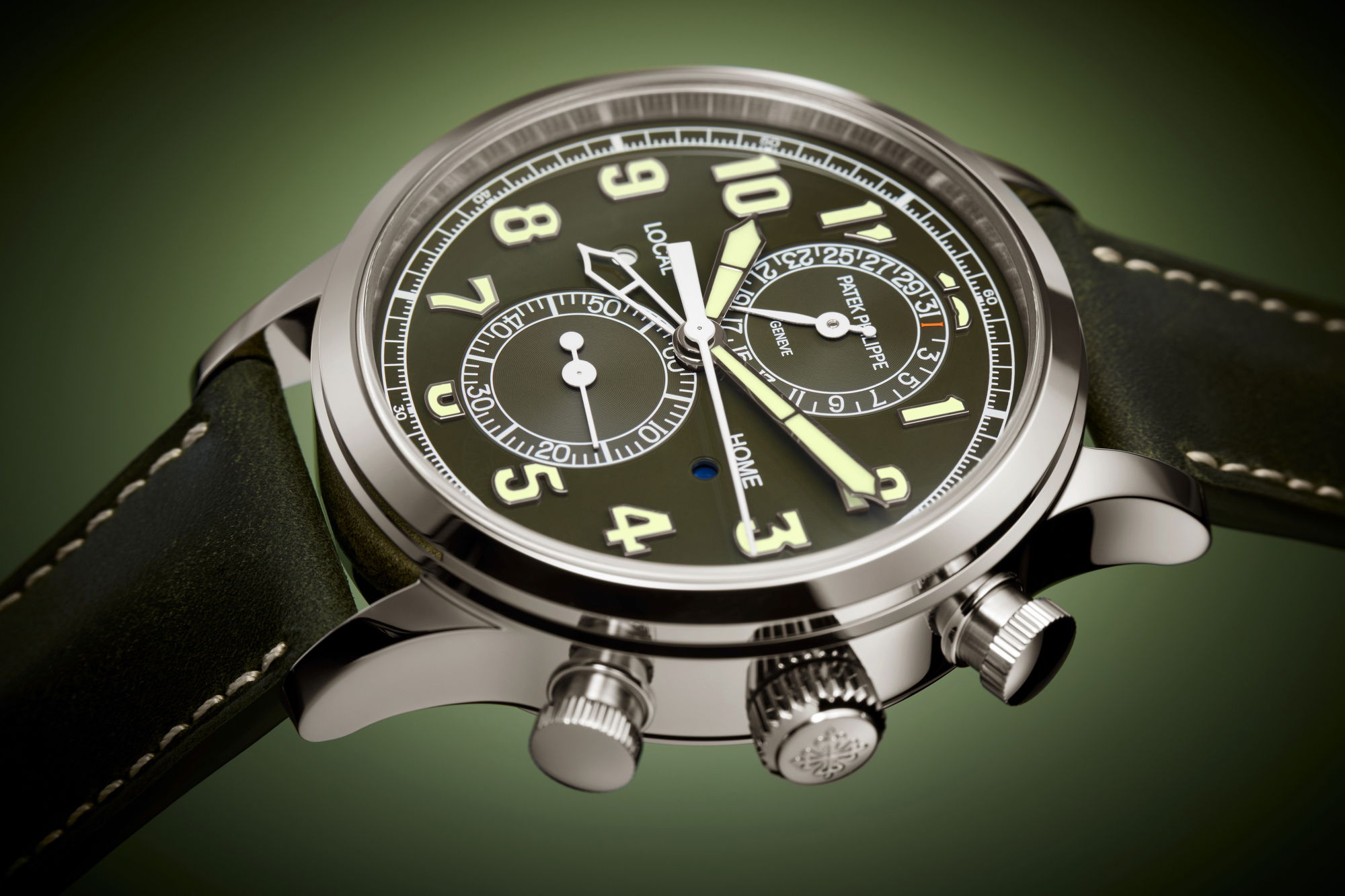 Patek Philippe Calatrava Pilot Travel Time Chronograph - View 3