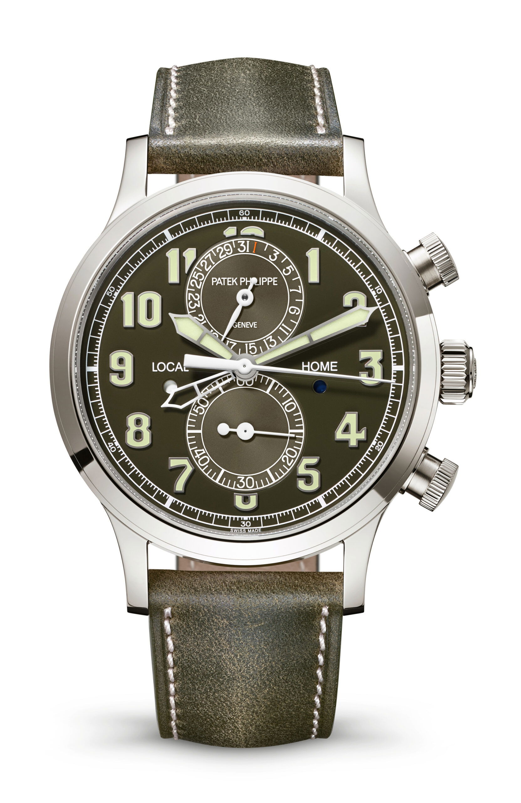 Patek Philippe Calatrava Pilot Travel Time Chronograph watch