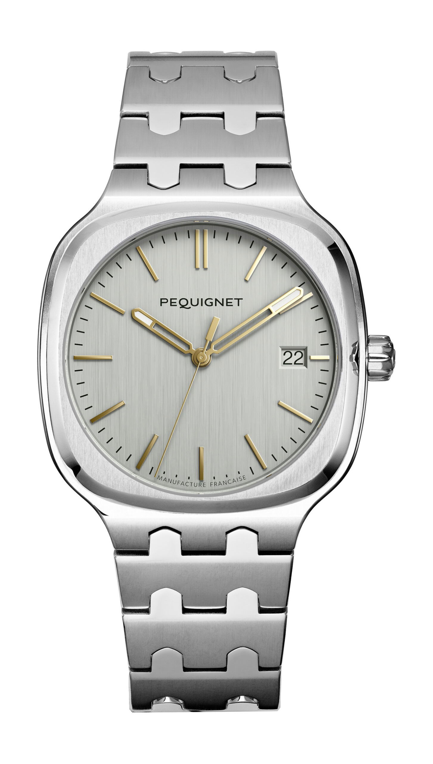 Pequignet Concorde Silver Gold Index watch