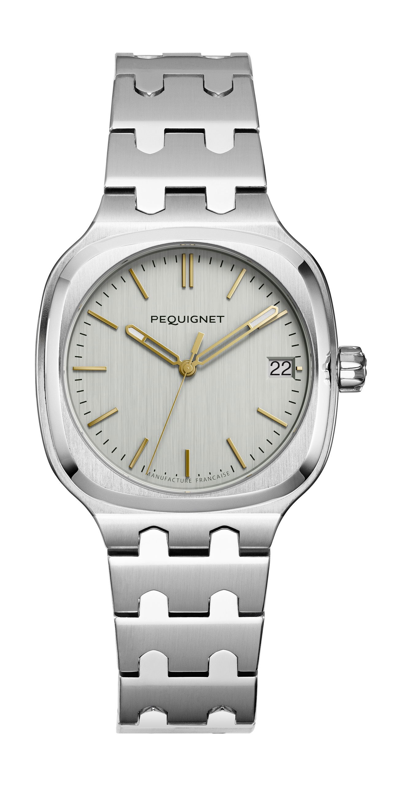 Pequignet Concorde Silver Gold Index watch