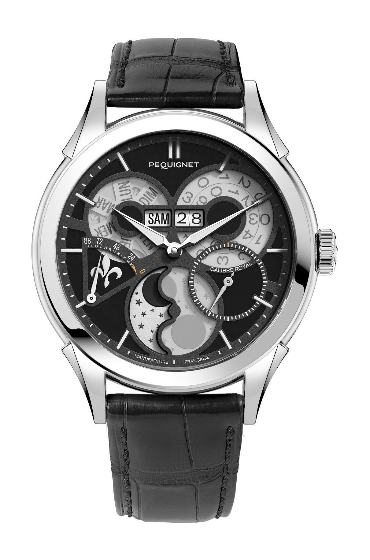 Pequignet Royale Saphir Black Parhelion watch