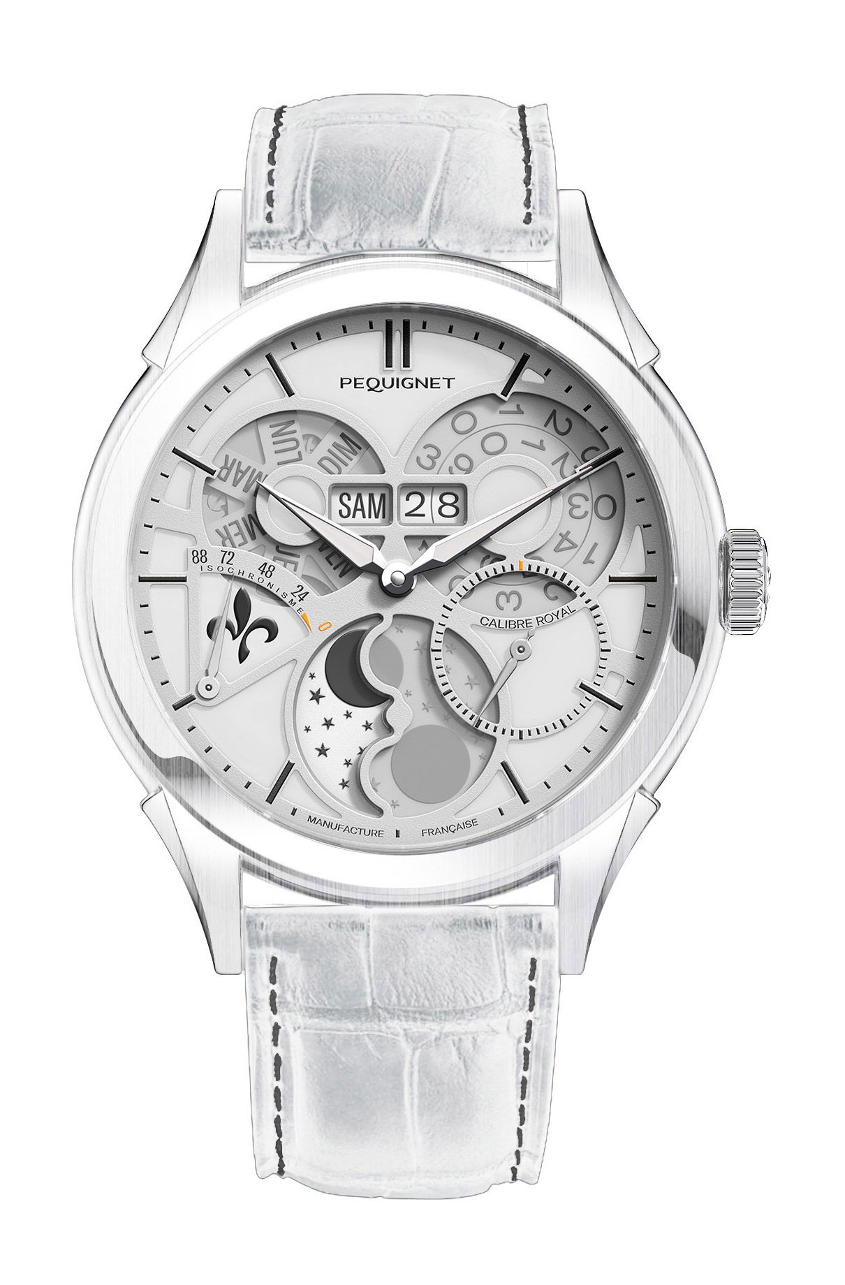 Pequignet Royale Saphir Dawn White watch