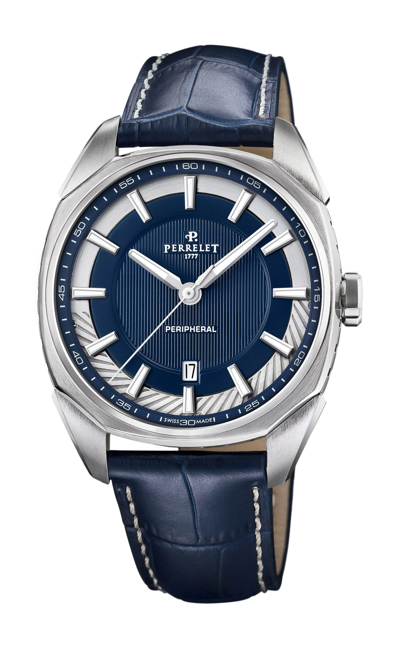 Perrelet LAB Peripheral 3-Hands Deep Blue watch