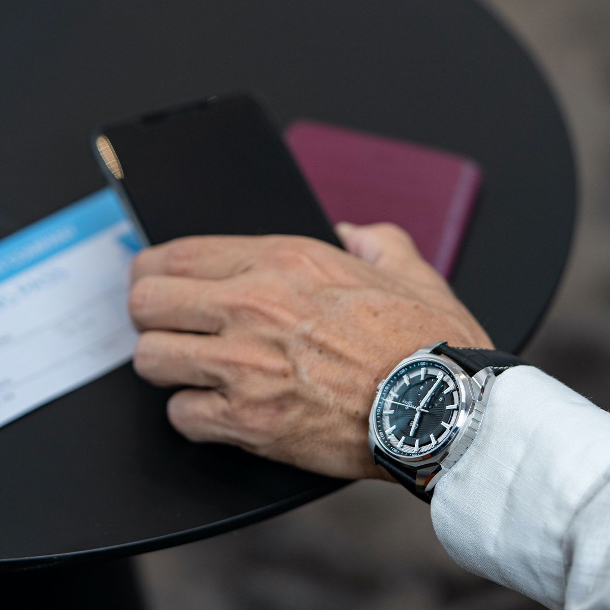 Perrelet LAB Peripheral Dual Time Big Date Black - View 3