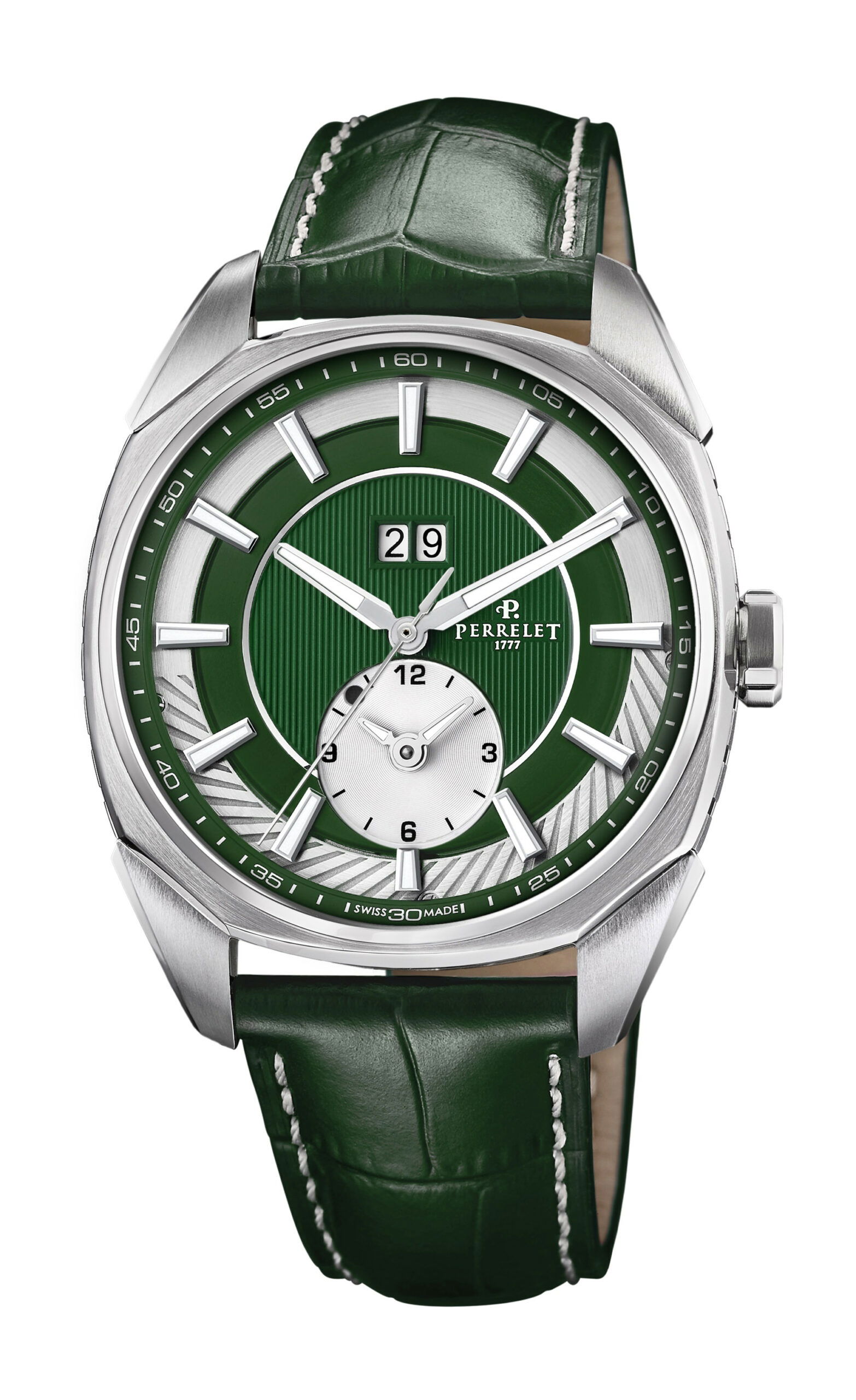 Perrelet LAB Peripheral Dual Time Big Date Green watch