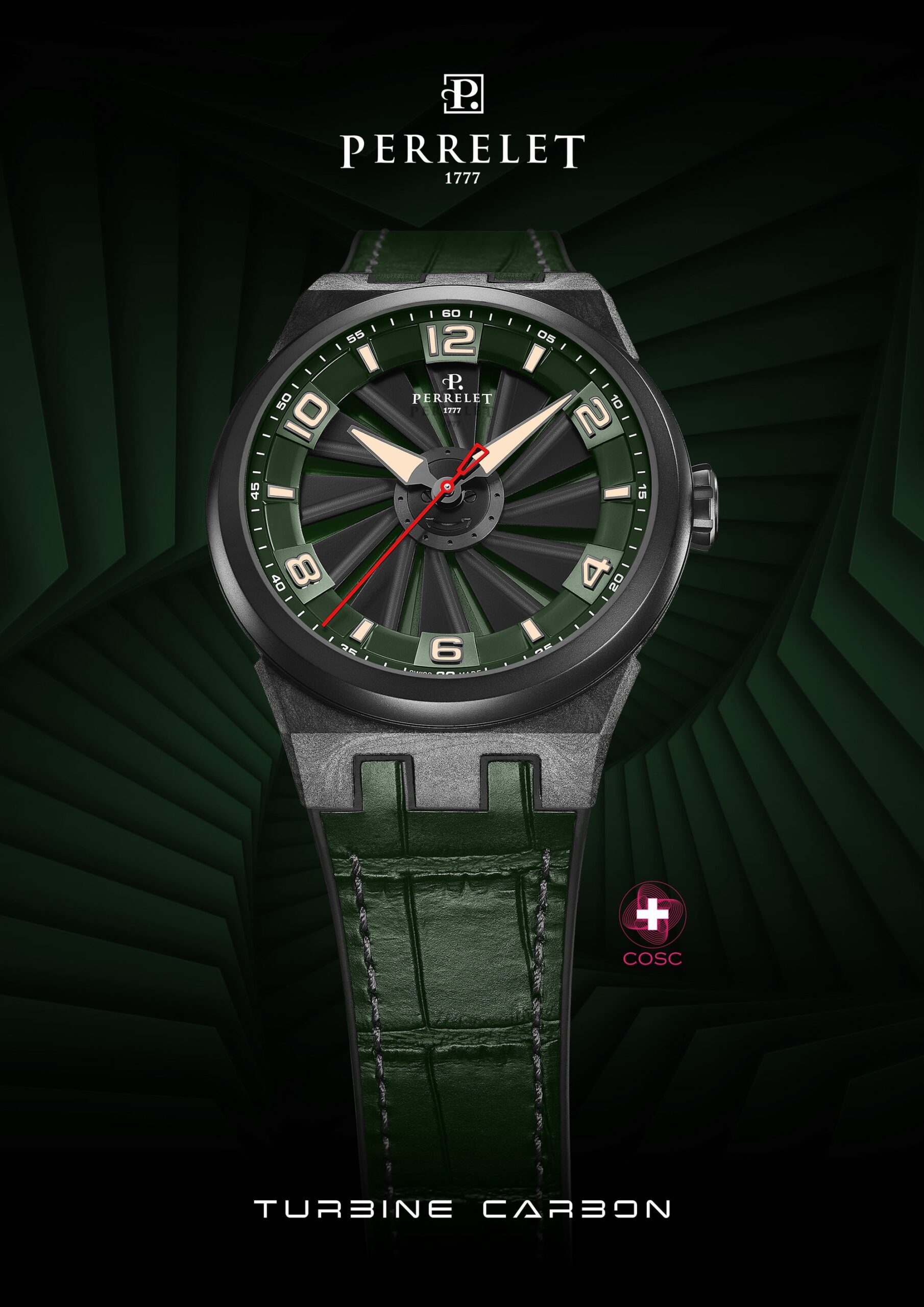 Perrelet Turbine Carbon Forest Green - View 2