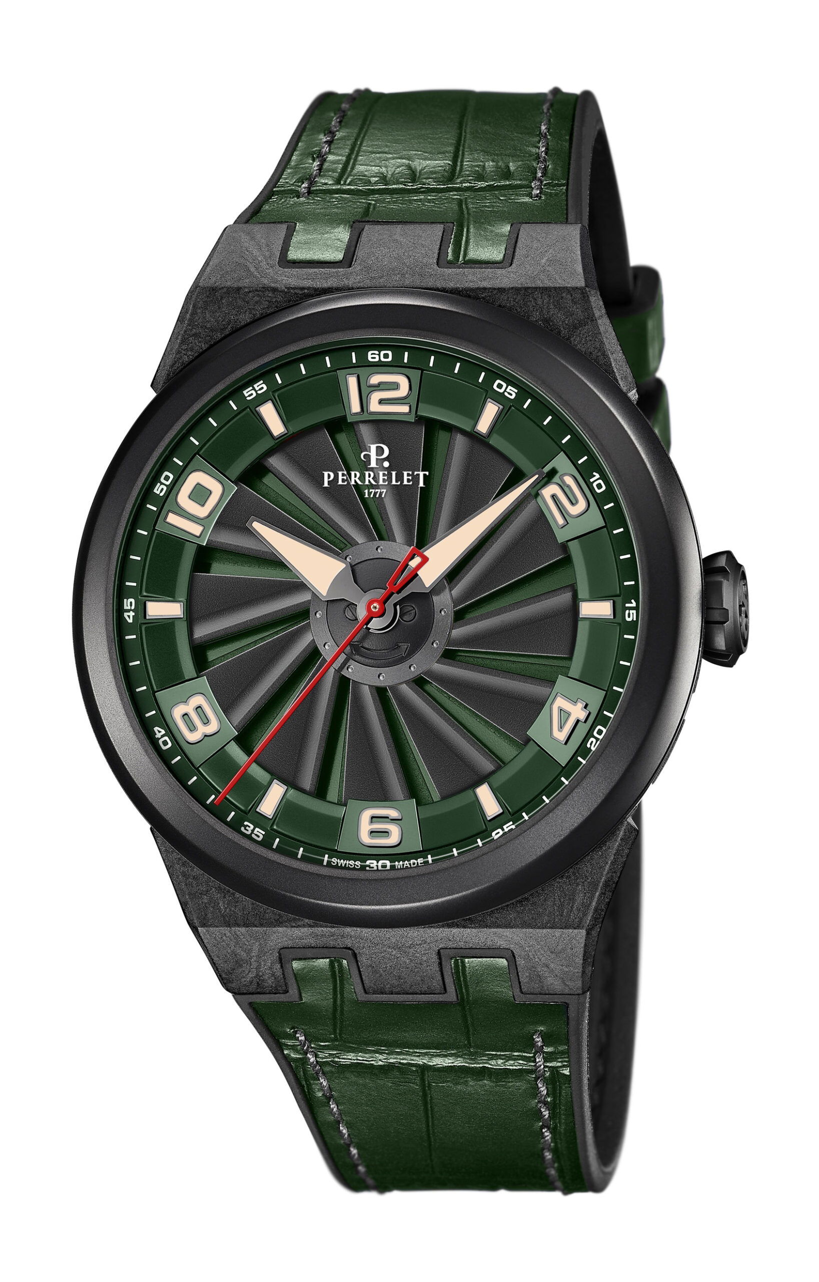 Perrelet Turbine Carbon Forest Green watch