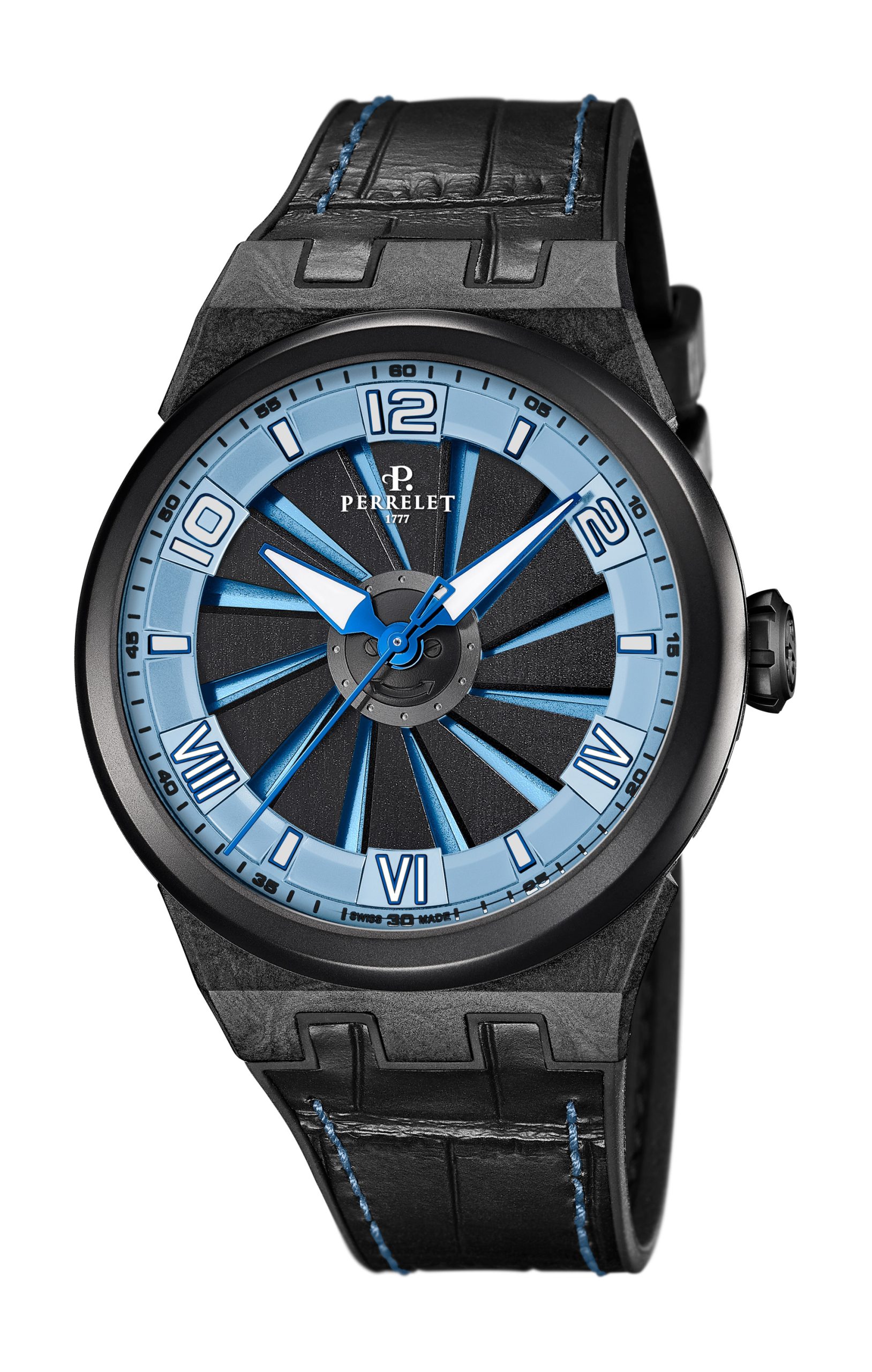 Perrelet Turbine Carbon Ice Blue watch