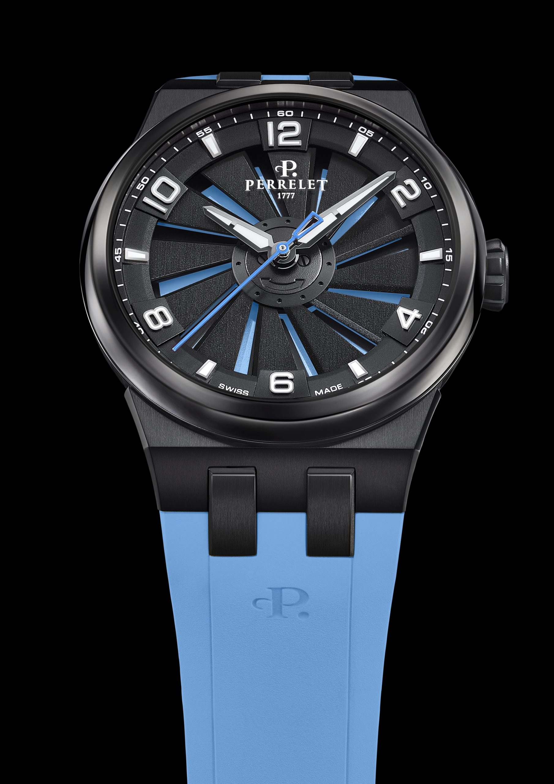 Perrelet Turbine 41 Titanium Ice Blue - View 3