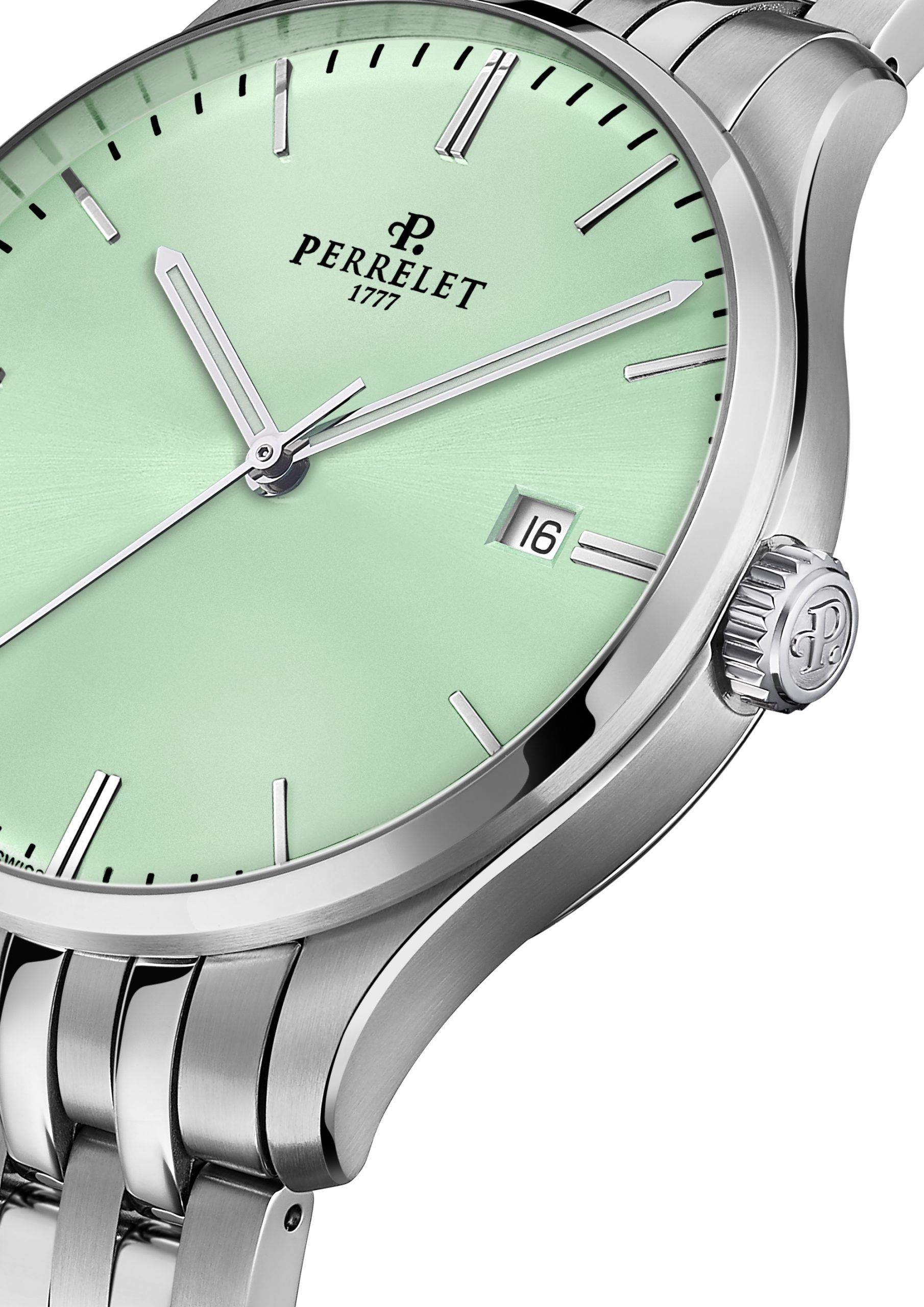 Perrelet Weekend 3 Hands Green Mint - View 3