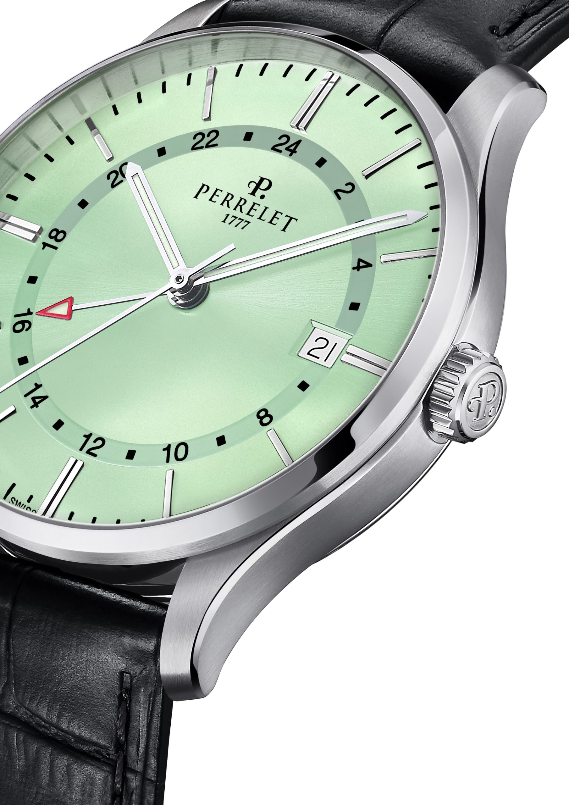 Perrelet Weekend GMT Green Mint - View 2