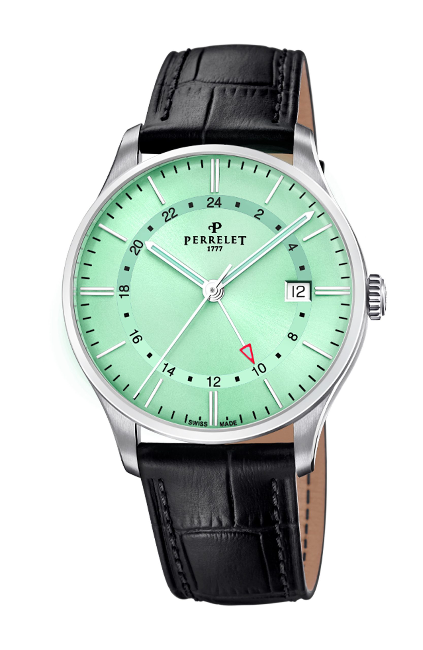 Perrelet Weekend GMT Green Mint watch