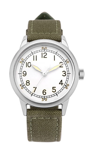 Praesidus Spec 2 Ameriquartz – White Patina Canvas watch