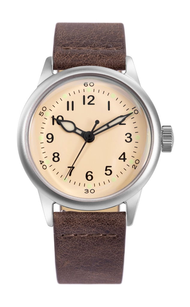 Praesidus Service Watch – White Leather watch