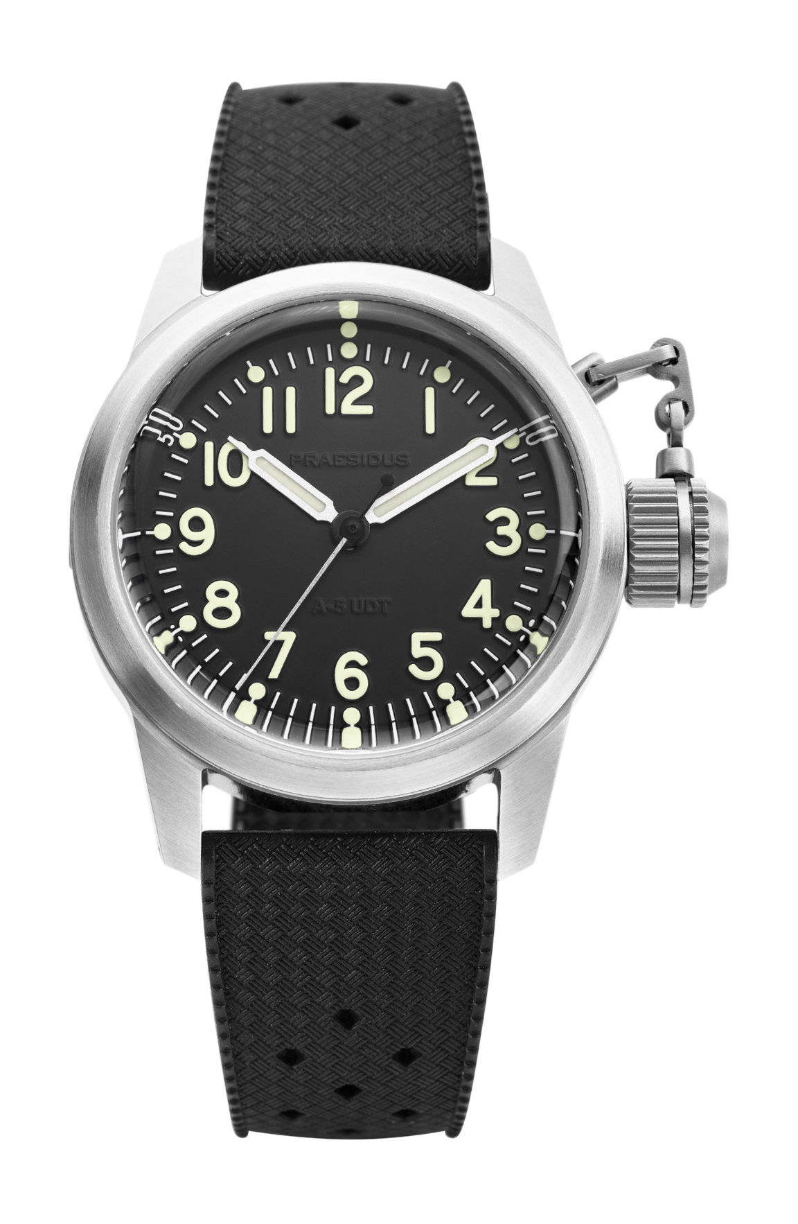 Praesidus A-5 UDT: Black Rubber Tropic watch
