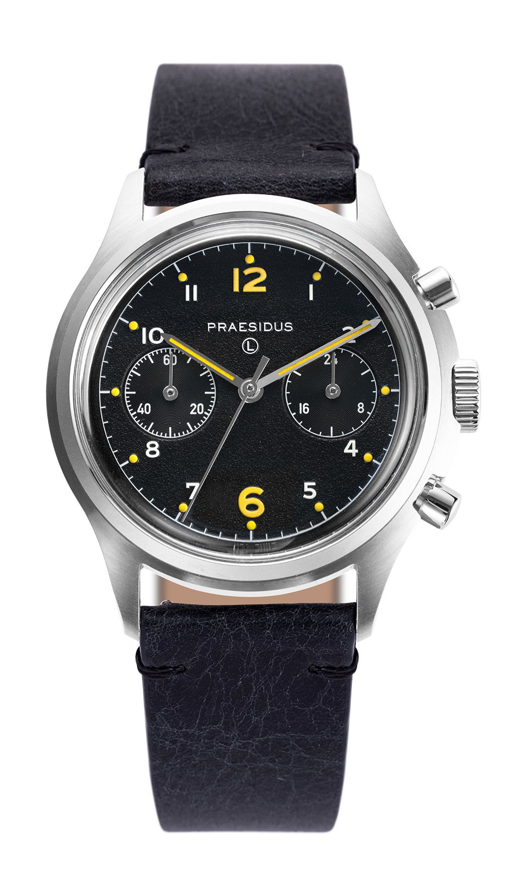 Praesidus PAC-76 Chrono Black Leather watch