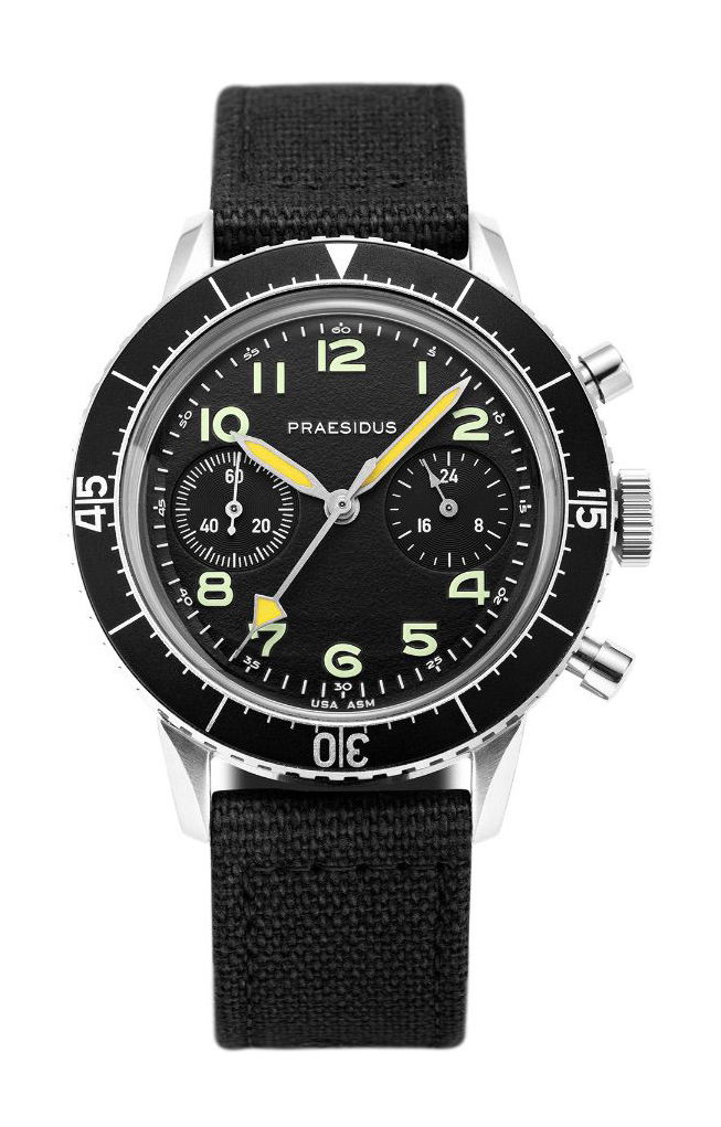Praesidus Type H-75 – Black Canvas watch
