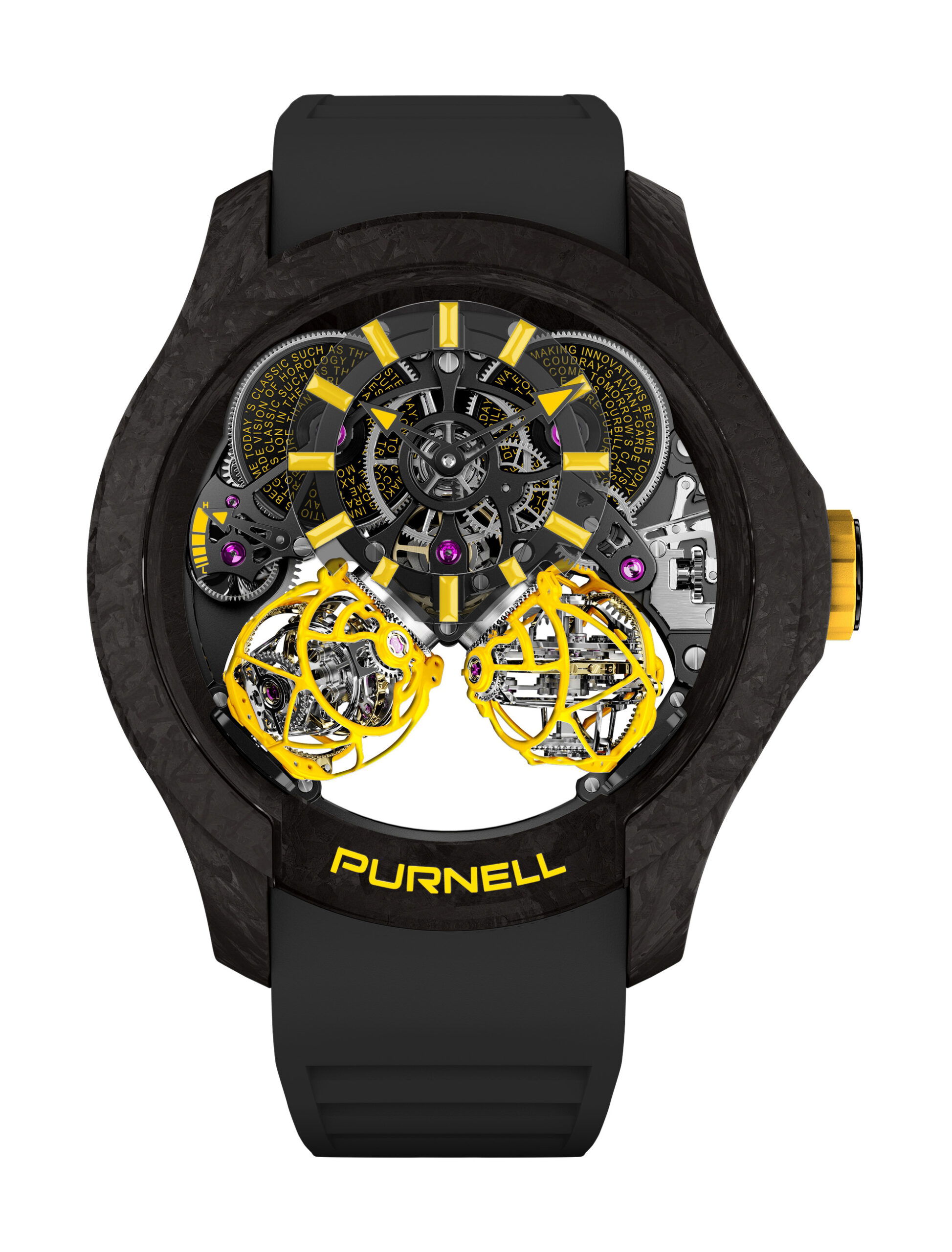 Purnell Escape II Carbon Yellow watch